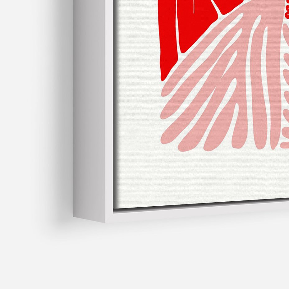 Obraz w ramie 80x120 - Nowoczesna Twarz - nowoczesna grafika, kolorowa twarz kobiety - rama biała