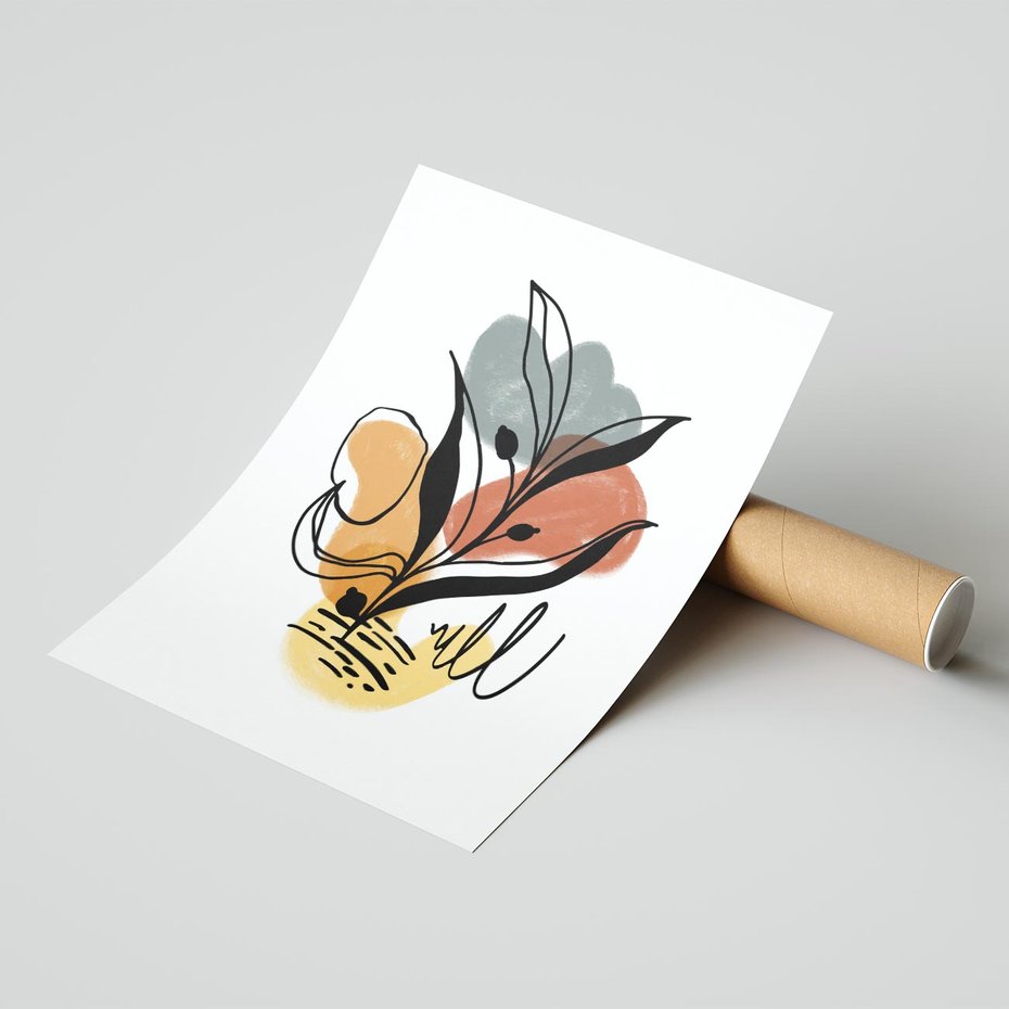 Plakat bez ramy 30x40 - Rozkwitające Abstrakcje - abstrakcja, sztuka nowoczesna