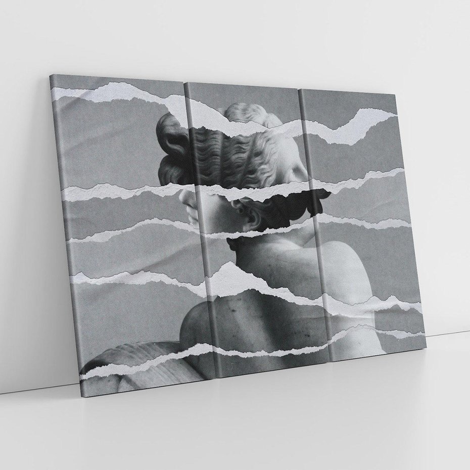 Obraz na płótnie 120x80 - Kolaż z Antyczną Rzeźbą - antyczna rzeźba, kolaż ze zdjęć