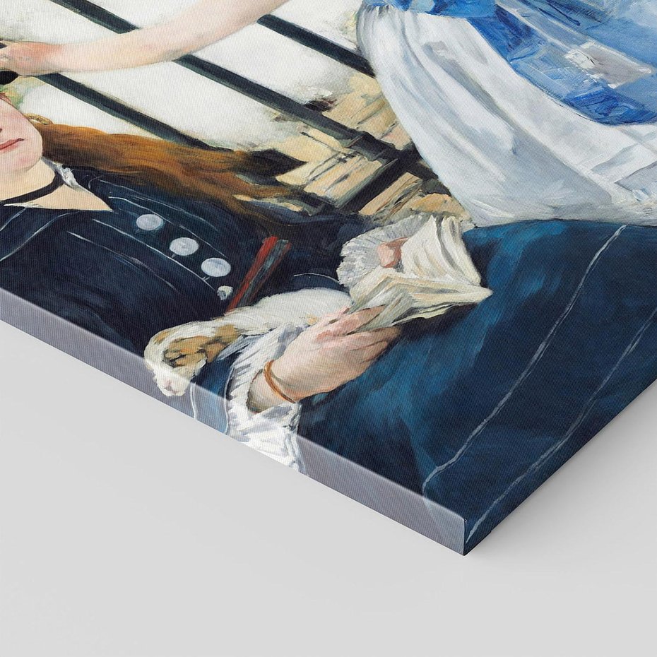 Obraz na płótnie 30x30 - "Kolej" (1873) Edouard Manet - Reprodukcja - reprodukcja, obraz na płótnie