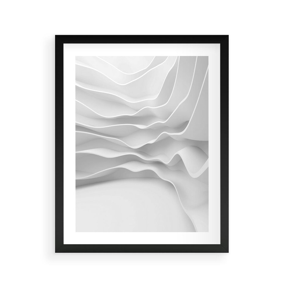 Plakat w ramie 40x50 - Żywa Natur - 3d, abstrakcja - rama czarna