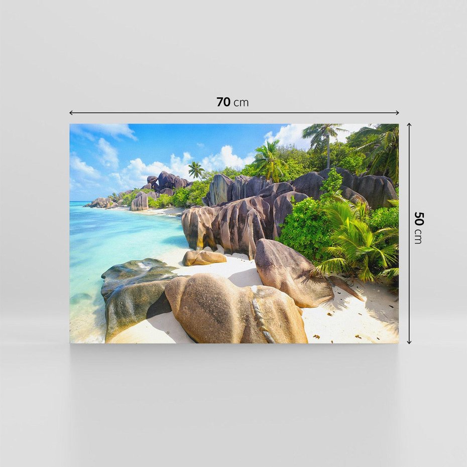 Obraz na płótnie 70x50 - Spotkanie z morzem - plaża, morze