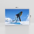 Obraz na płótnie 120x80 - Snowboard na zimowych zboczach - snowboard, zima