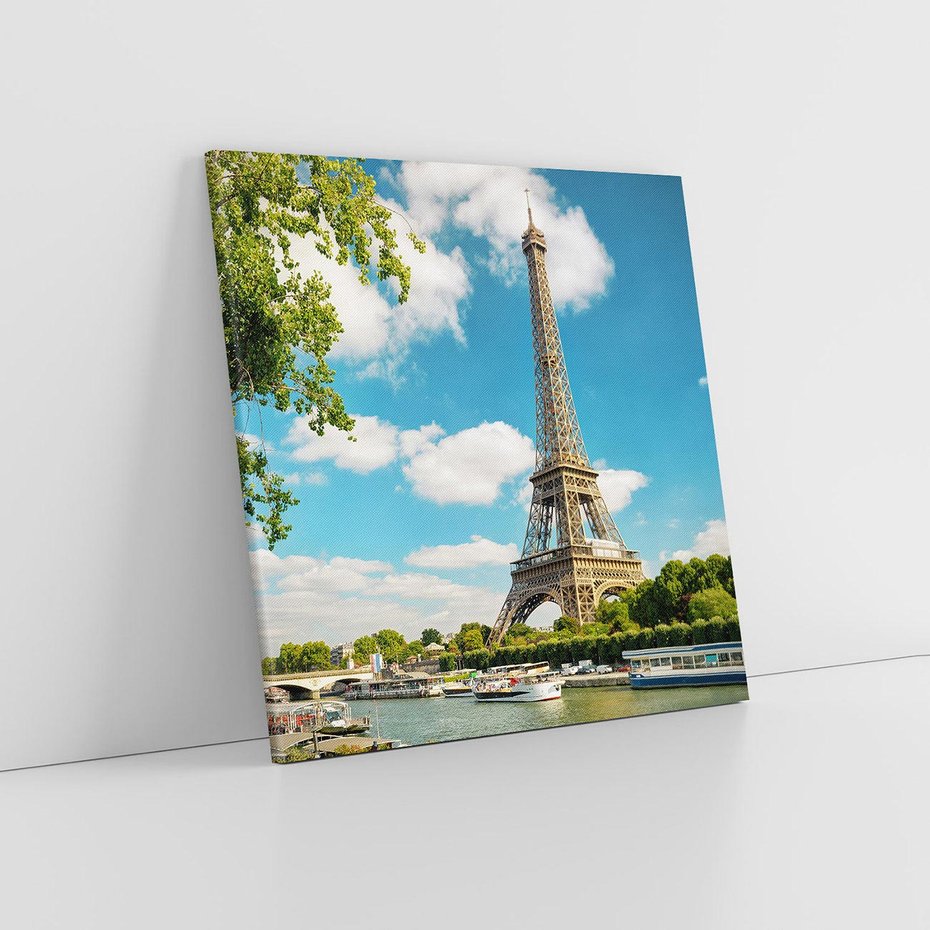 Obraz na płótnie 50x50 - Paryż Eiffla - Paryż, Eiffla
