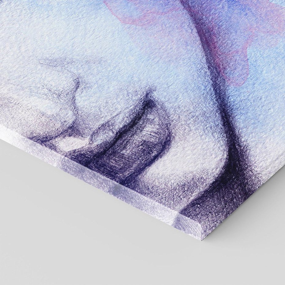 Obraz na płótnie 120x80 - Graficzna magia kobiecej twarzy - grafika, kobieta