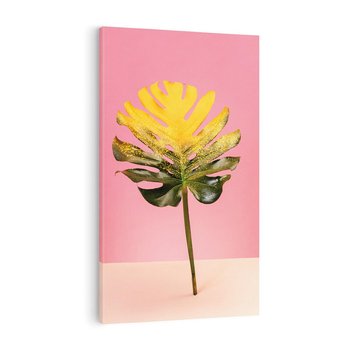 Obraz na płótnie 80x120 - Majestatyczna monstera - monstera, liść