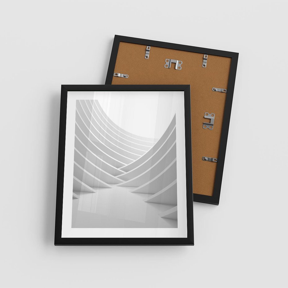 Plakat w ramie 40x50 - Nowoczesna Ekspresja - abstrakcja, 3D - rama czarna