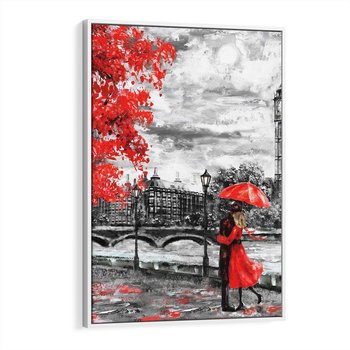 Obraz w ramie 80x120 - Big Ben w Londynie - londyn, big ben - rama biała