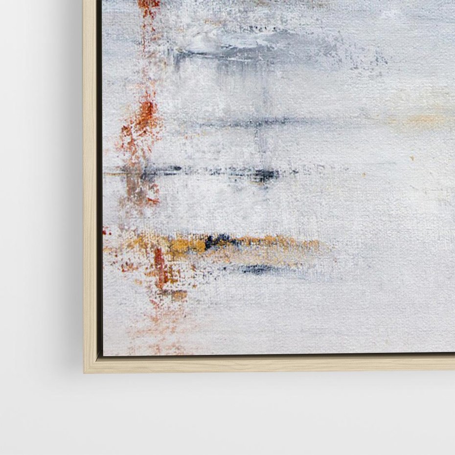 Obraz w ramie 100x70 - Kontrastujące Chaosy - abstrakcja, kontrast - rama drewno