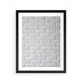 Plakat w ramie 40x50 - Wymiarowa Struktura - ściana, cegła - rama czarna