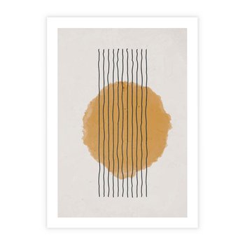 Plakat bez ramy 50x70 - Taniec Emocji - abstrakcyjne akwarelowe plamy, nieregularne kreski