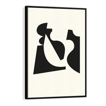 Obraz w ramie 50x70 - Tajemnicze Spektrum - abstrakcyjne kształty, geometria - rama czarna