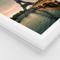 Plakat w ramie 40x50 - Paryski Szczyt - Paryż, wieża - rama biała