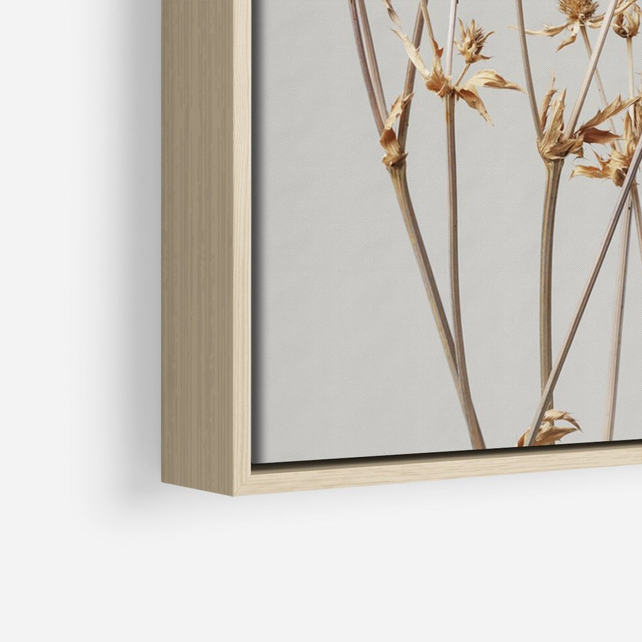 Obraz w ramie 80x120 - Delikatne gipsówki - gipsówka, suche - rama drewno