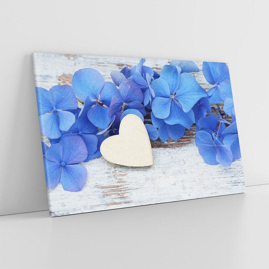 Obraz na płótnie 70x50 - Kwiatowe serce - kwiaty, serce