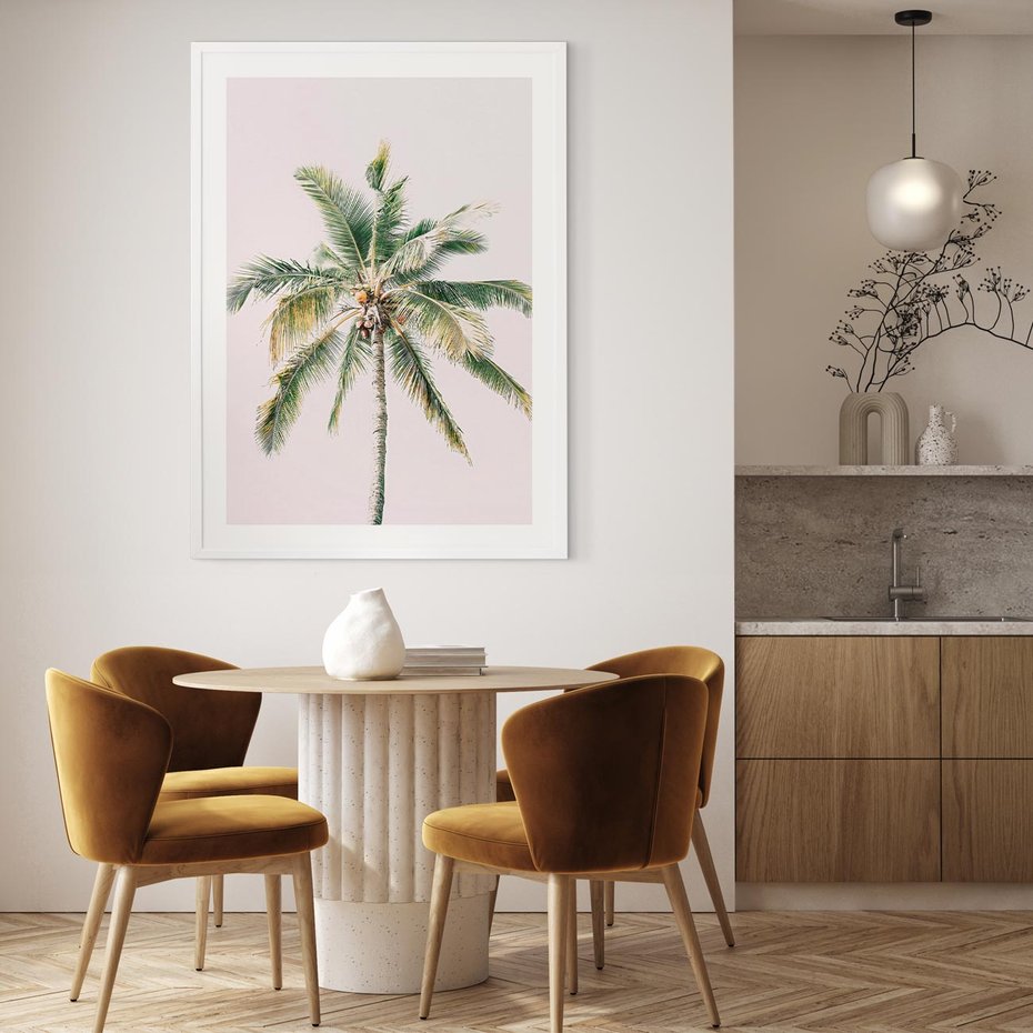 Plakat bez ramy 50x70 - Błogość Tropików - palma, tropiki