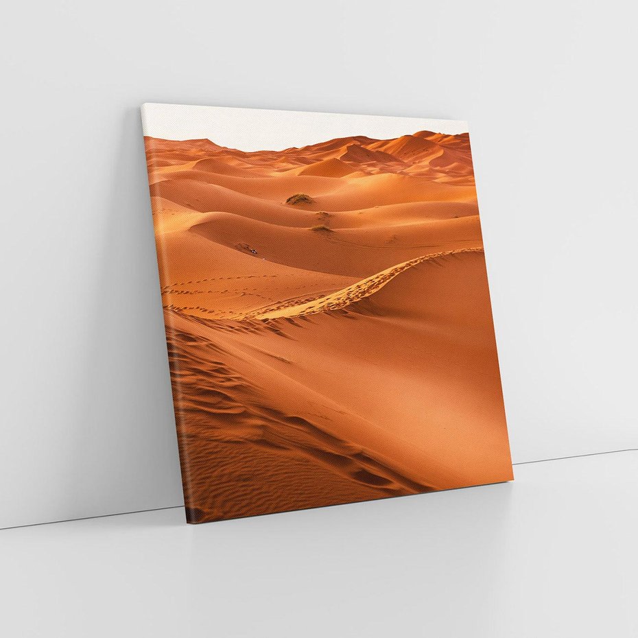 Obraz na płótnie 80x80 - Pustynny krajobraz - pustynia