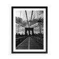 Plakat w ramie 50x70 - Most Nowoczesności - most, nowoczesny - rama czarna