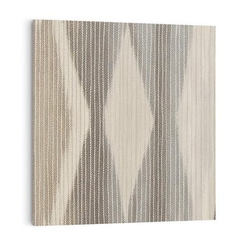 Obraz na płótnie 50x50 - Melancholijny spacer barw - symetryczne, geometryczne