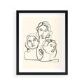 Plakat w ramie 40x50 - Trzy Kobiety - 3 kobiety, antyczny posag - rama czarna
