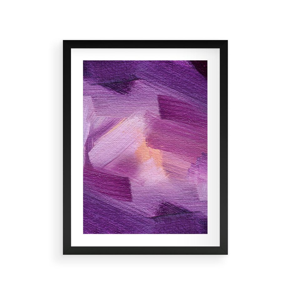 Plakat w ramie 30x40 - Abstrakcyjna gra kolorów - abstrakcja, akwarela - rama czarna