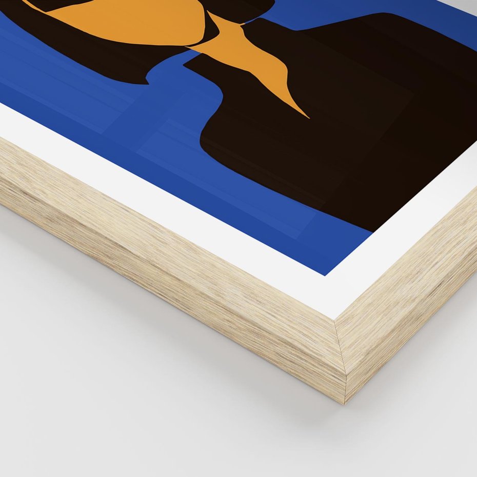 Plakat w ramie 40x50 - Energetyczne Zestawienie - sztuka nowoczesna, plakat - rama drewno