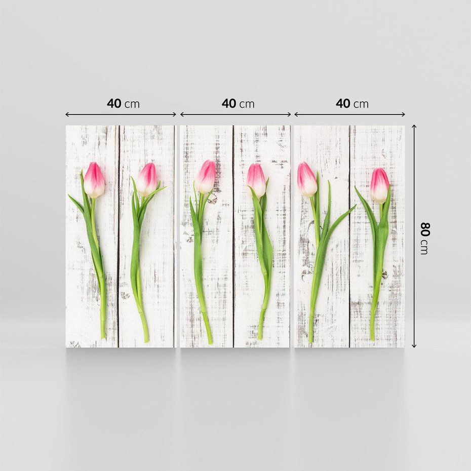 Obraz na płótnie 120x80 - Kwintesencja Piękna - kwiaty, tulipany