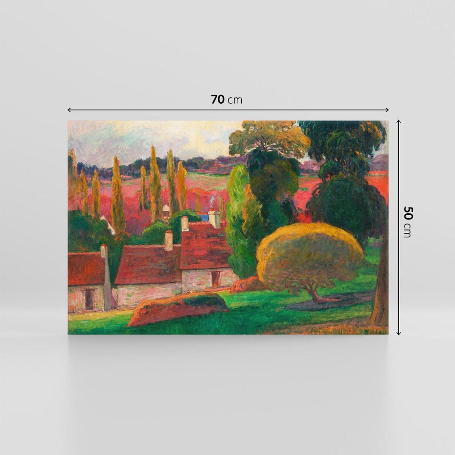 Obraz na płótnie 70x50 - Farma w Bretanii - Reprodukcja - reprodukcja, obraz na płótnie