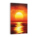 Obraz na płótnie 80x120 - Romantyczny Zachód Słońca nad Morzem - zachód, słońca