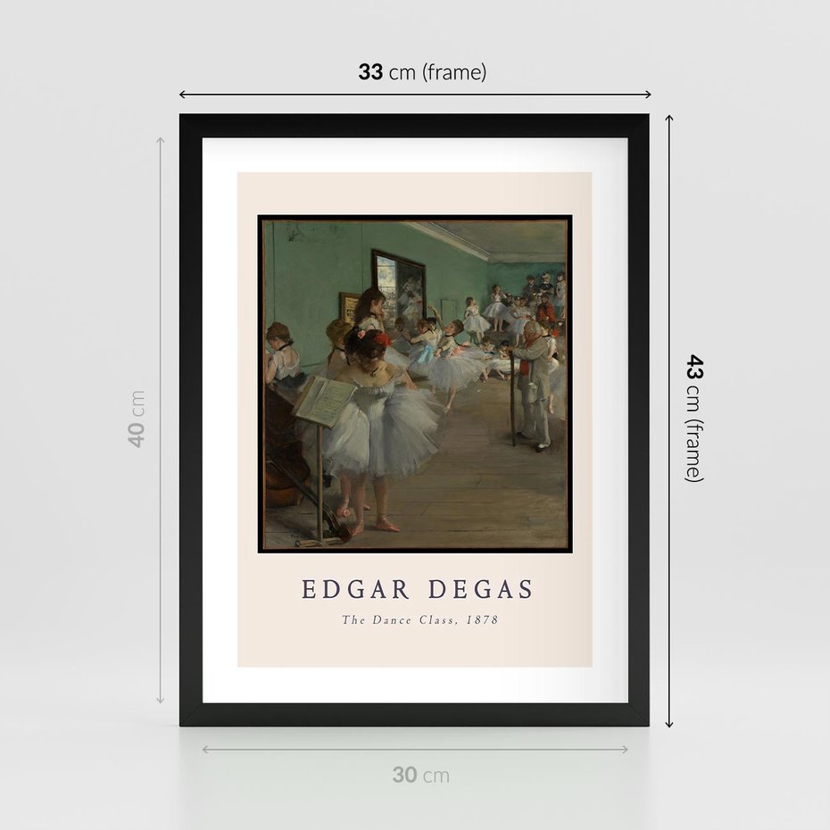 Plakat w ramie 30x40 - Elegancja Baletu - Edgar Degas, reprodukcja obrazu - rama czarna