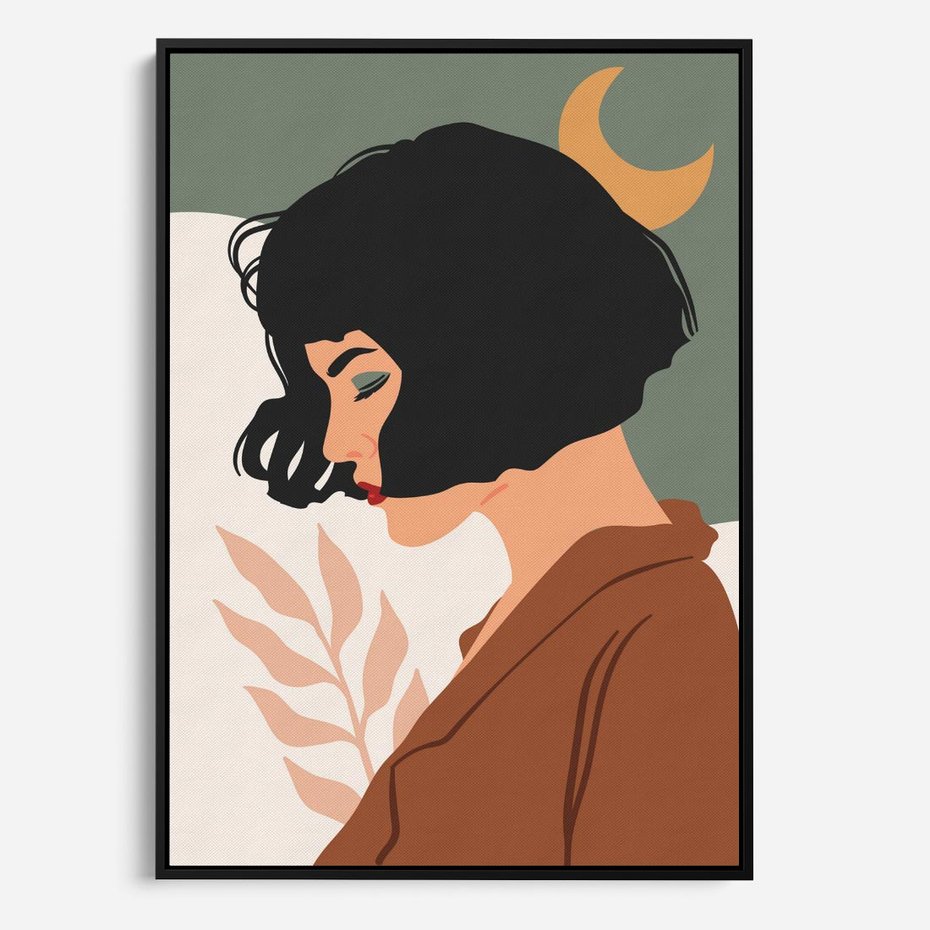 Obraz w ramie 50x70 - Kobieca Pasja - nowoczesny plakat, styl retro - rama czarna