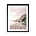 Plakat w ramie 40x50 - Przybrzeżna Piękność - klify, skały nad morzem - rama czarna