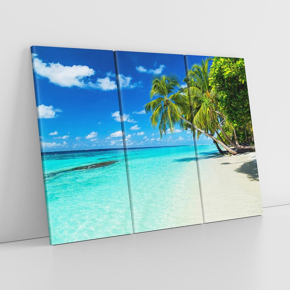 Obraz na płótnie 120x80 - Rajskie plaże na Malediwach - Malediwy, plaża