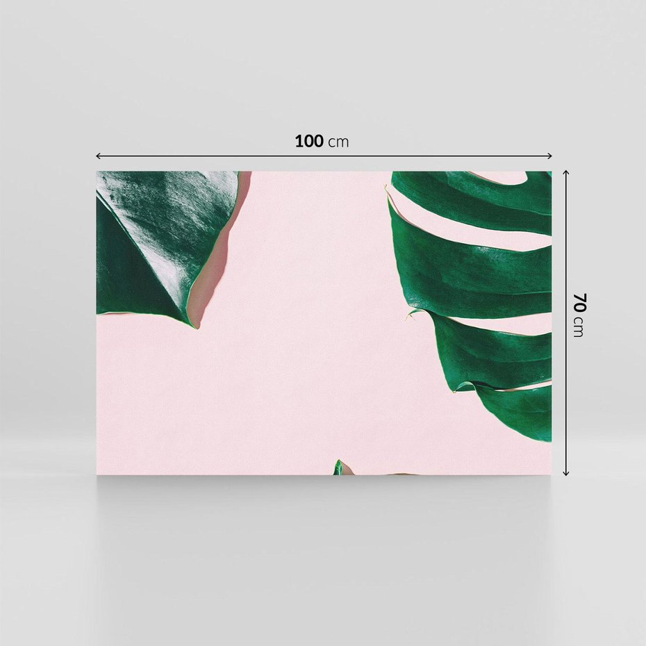 Obraz na płótnie 100x70 - Siła Natury - liście, monstera