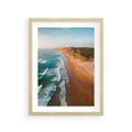 Plakat w ramie 30x40 - Z Lotu Ptaka - fotografia, plaża - rama drewno