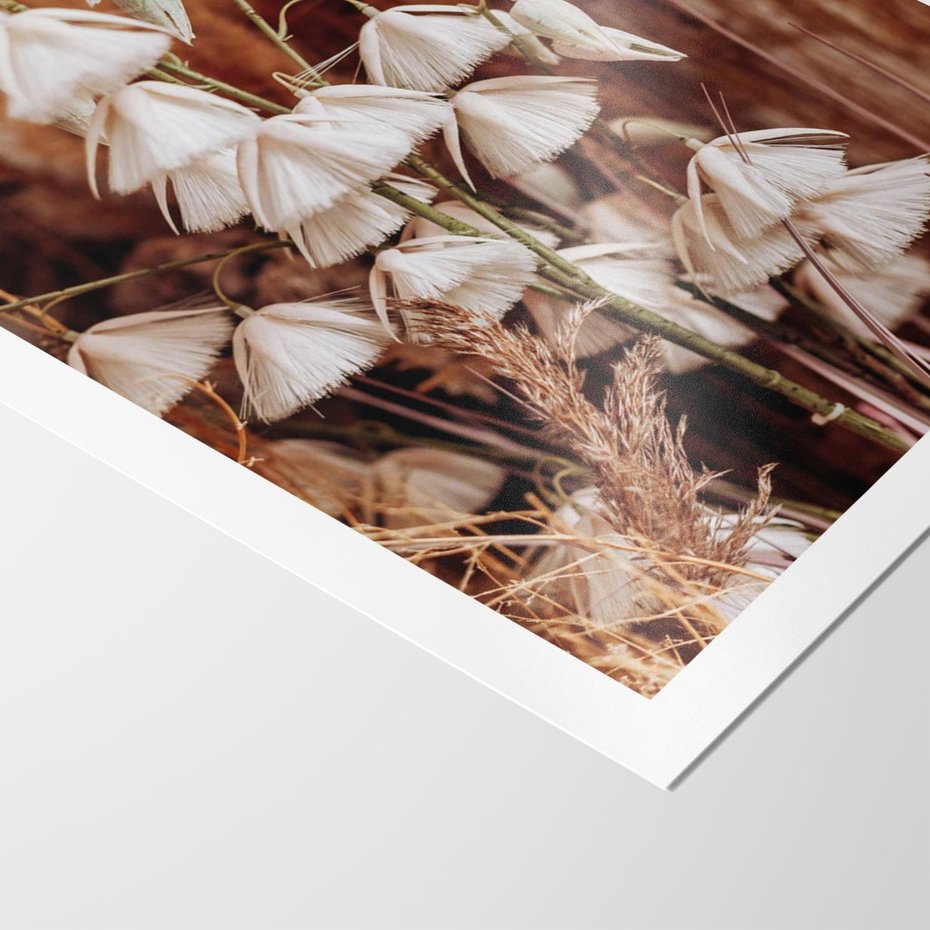 Plakat bez ramy 50x70 - Boho Styl z Suchymi Trawami - suche trawy, bogo styl