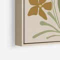 Obraz w ramie 70x100 - Subtelność Utajona - nowoczesny plakat, roślinność - rama drewno