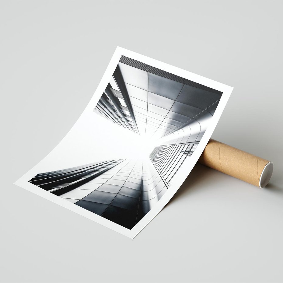 Plakat bez ramy 30x40 - Architektura o Prostych Formach - architektura, proste formy