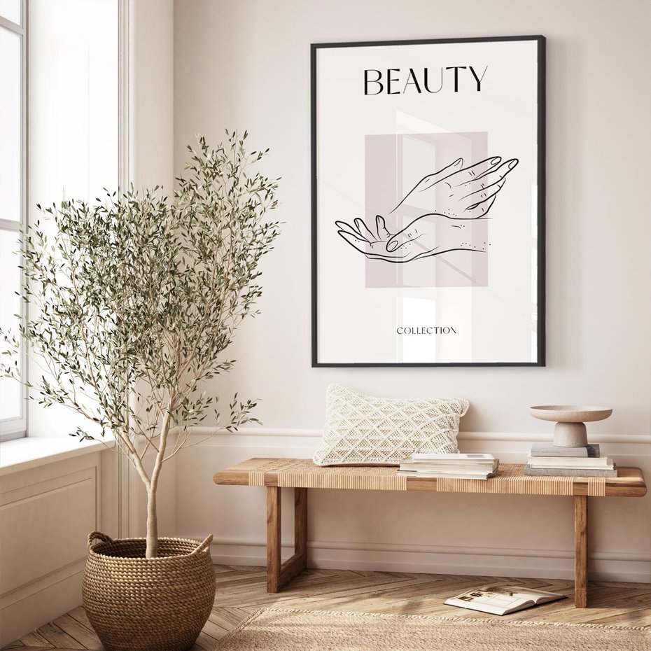 Plakat bez ramy 30x40 - Wibracje Nieprzewidywalnych Form - bogo plakat, dłonie