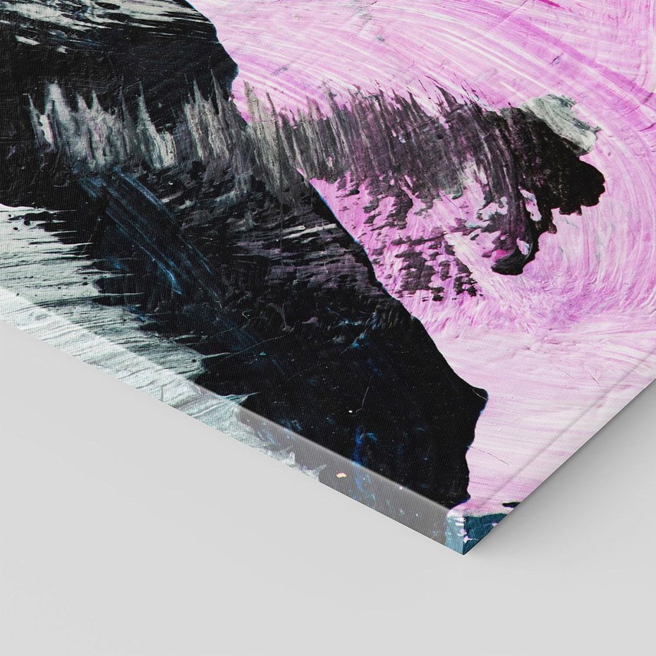 Obraz na płótnie 120x80 - Kolorowy rój wyobraźni - rozlane kolorowe farby olejne, abstrakcja