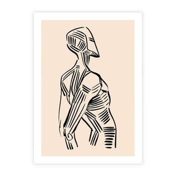 Plakat bez ramy 21x30 - Eksploracja Wizualna - szkic, czarno biały