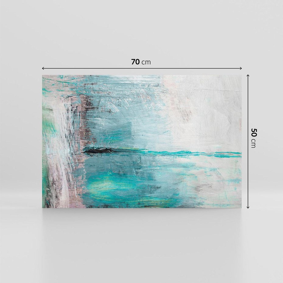 Obraz na płótnie 70x50 - Odbicie utraconych barw - abstrakcja, niepokój