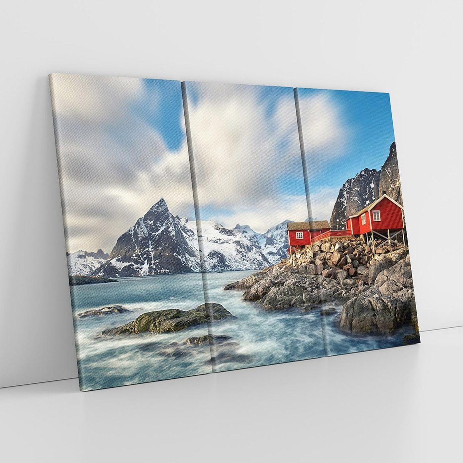 Obraz na płótnie 120x80 - Norweskie jezioro wśród gór - norwegia, jezioro