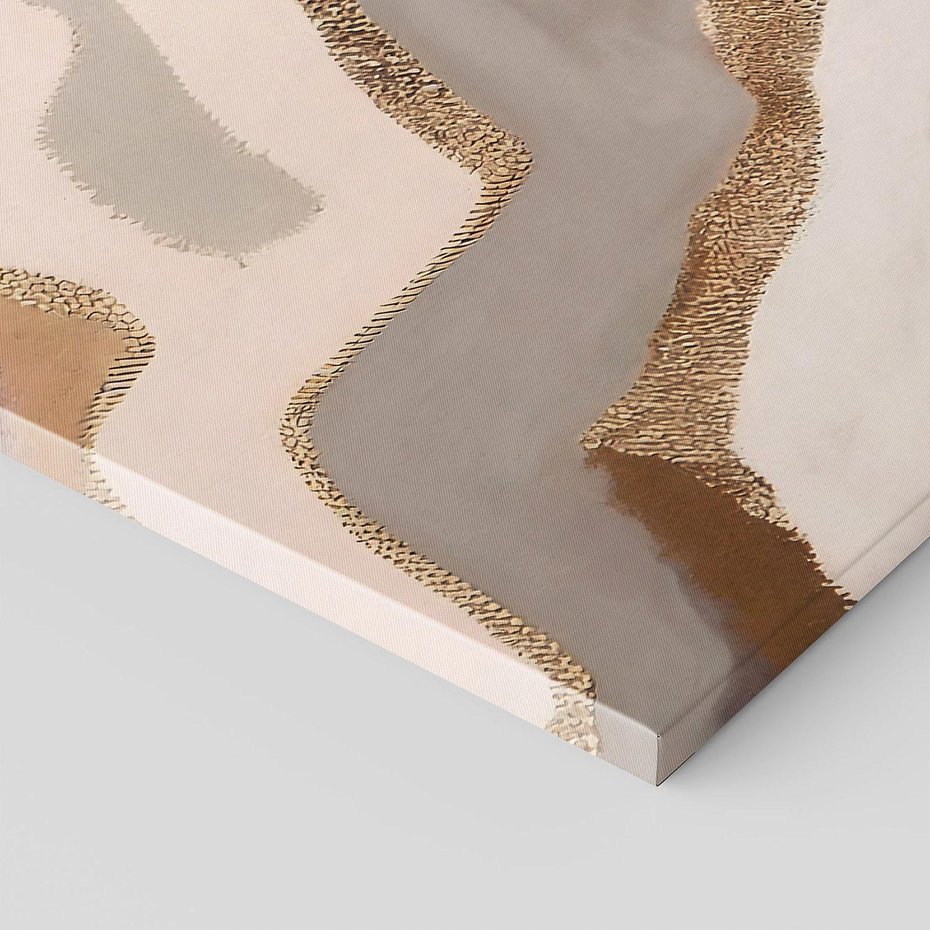 Obraz na płótnie 120x80 - Płynne Fale - abstrakcja, neutralne kolory