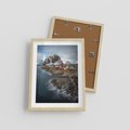 Plakat w ramie 30x40 - Skandynawia - górska odsłona - Skandynawia, góry - rama drewno