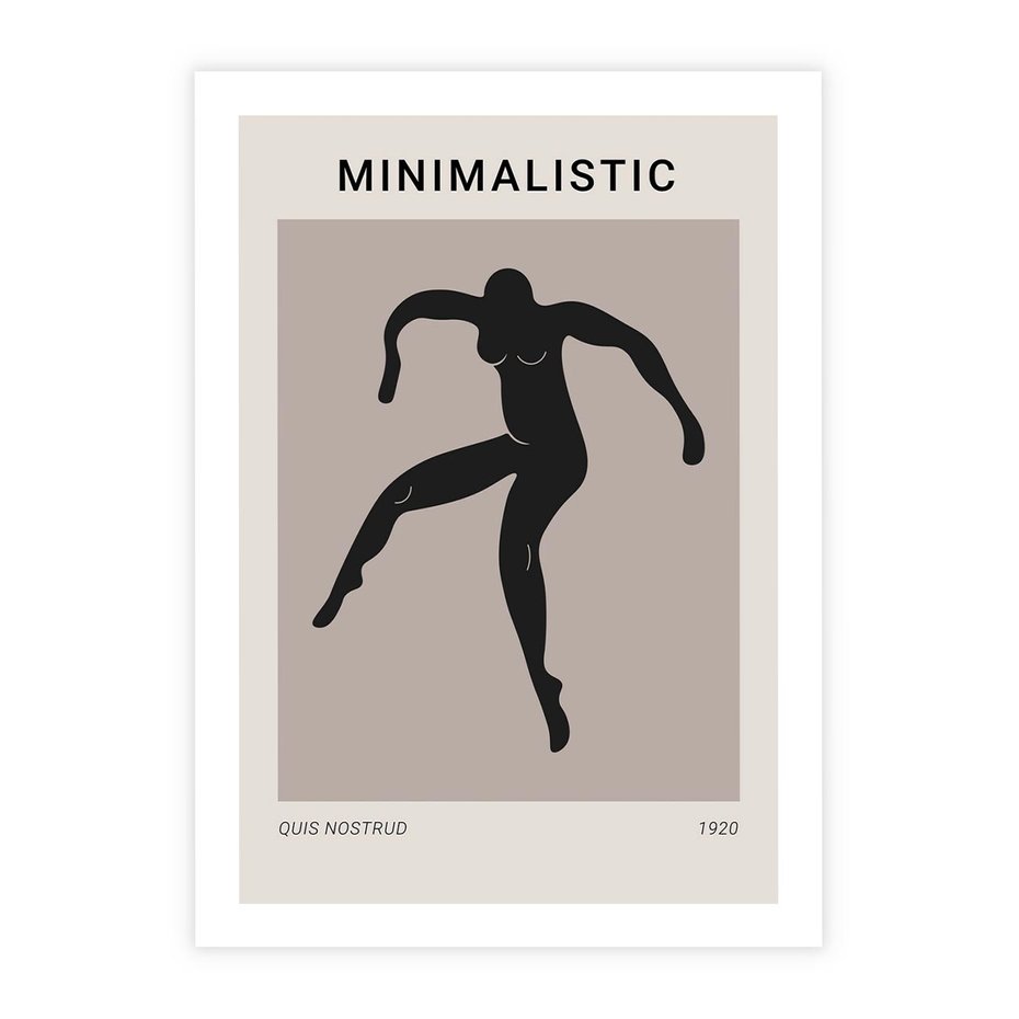 Plakat bez ramy 40x50 - Sztuka Nowoczesności: Minimalistyczny Plakat - modern art, minimalistyczny plakat