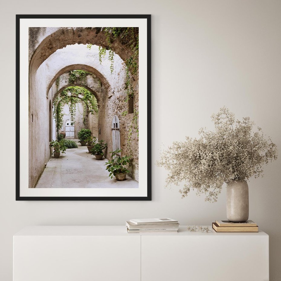 Plakat bez ramy 50x70 - Urokliwa Zaułek - klimatyczna, uliczka