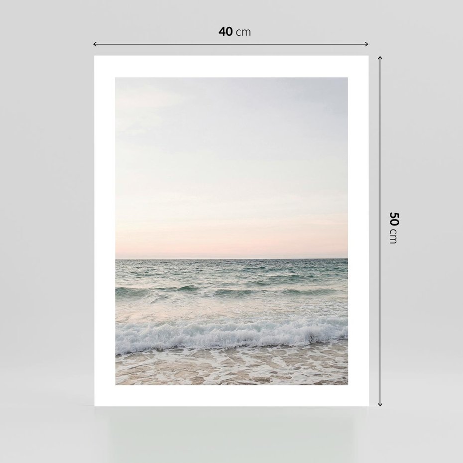 Plakat bez ramy 40x50 - Morze i Fale - morze, fale