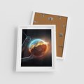 Plakat w ramie 40x50 - Nieznane przestrzenie - planeta, kosmos - rama biała