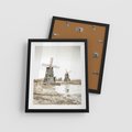 Plakat w ramie 40x50 - Wiejskie Młyny: Rustykalna Fotografia - młyny, rustykalna fotografia - rama czarna